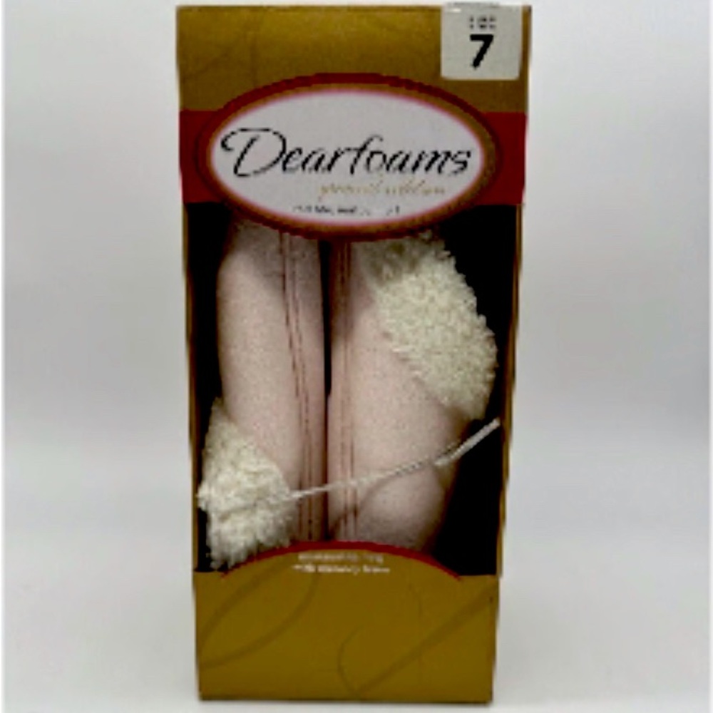 🆕  Dearfoams Special Edition Microsuede Clog Slippers Heavenly Pink Size 7